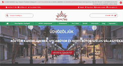 Desktop Screenshot of kronemag.hu